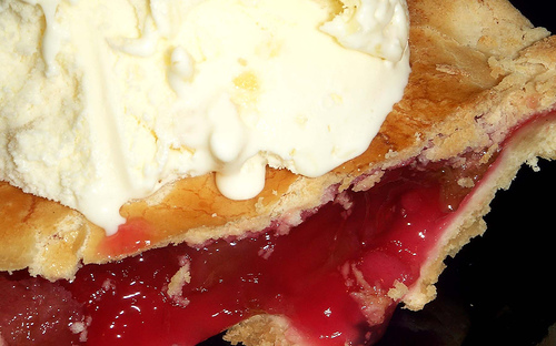 Rhubarb Pie à la Mode