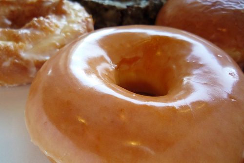 The Shiny Glaze of a Krispy Kreme Doughnut