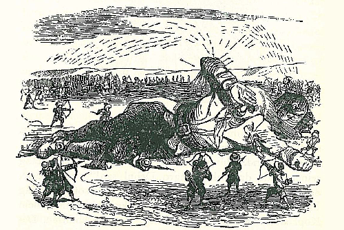 Gulliver Captured by the Lilliputians