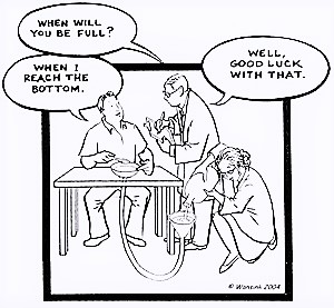 Bottomless Bowl Cartoon