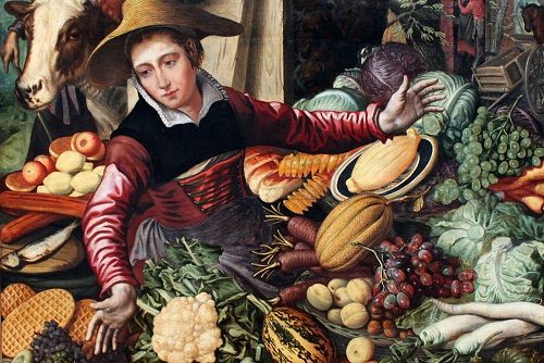 Woman at a Vegetable Stand
