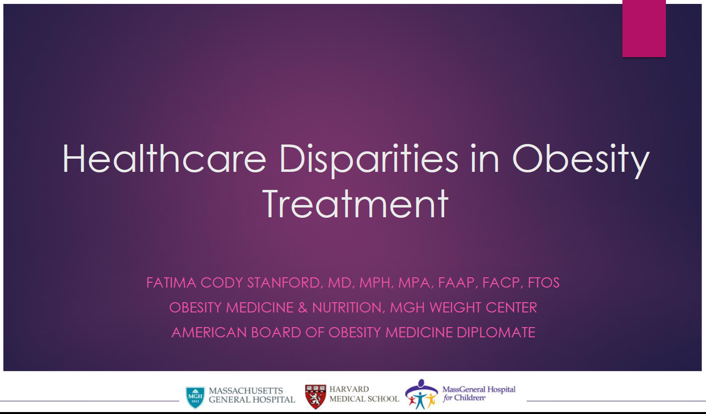 Healthcare Disparities in Obesity