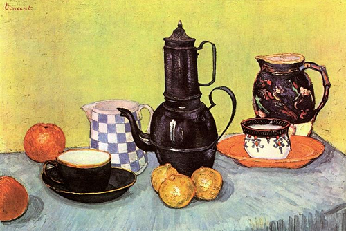 Still Life with Blue Enamel Coffeepot