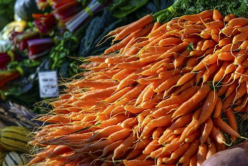 Carrots at the Farmers Market, Portland