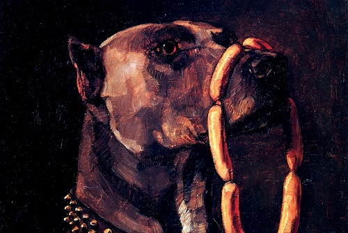 Dog with Sausages
