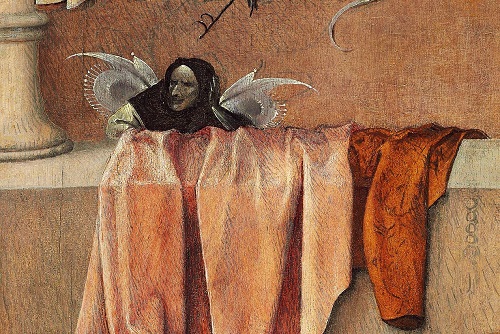 Detail from Death and the Miser