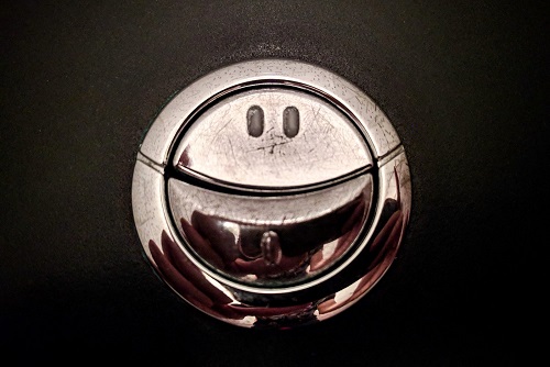 Smiling Toilet Flush