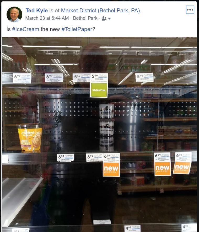 Ice Cream, the New Toilet Paper