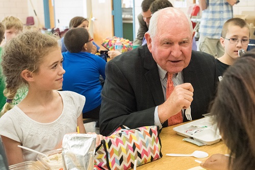 School Lunch with Sonny Perdue