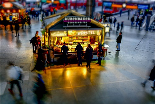 Fast Food at the Munich Hauptbahnhof