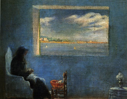 Portrait of Grandmother Ana Sewing