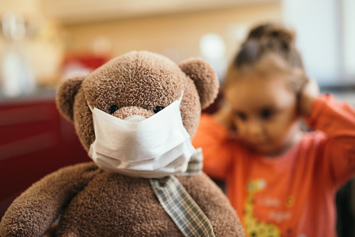 Teddy Bear with a Mask
