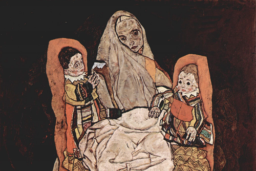 Mother with Two Children