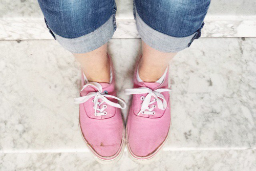 Pedal Pushers Refashioned from Skinny Jeans