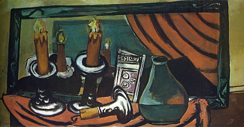 Still Life with Candles and Mirror