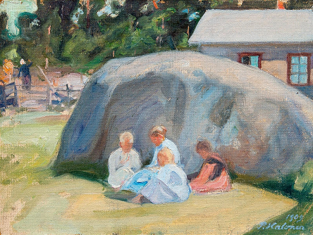 Children Playing in the Yard