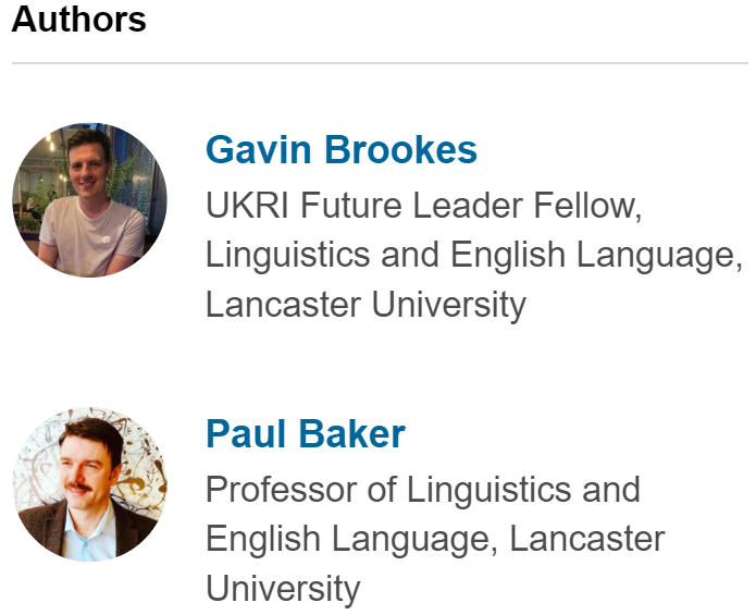 Authors, Gavin Brookes and Paul Baker