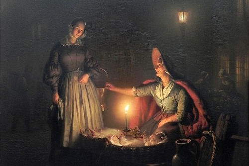 Selling Fish in the Evening Market