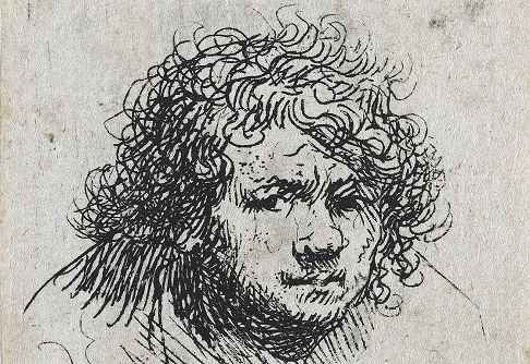 Self Portrait Leaning Forward