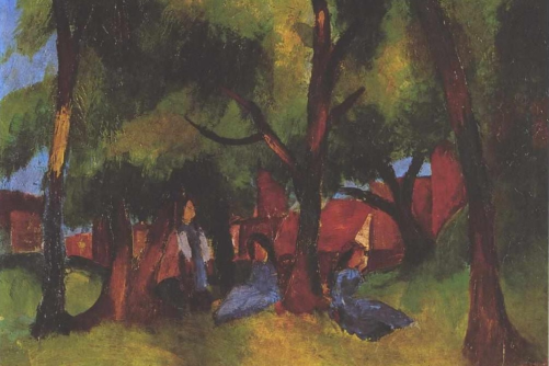 Children and Sunny Trees