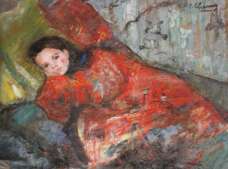 Young Girl Reclining