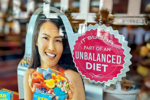 An Unbalanced Diet in a San Diego Shop Window