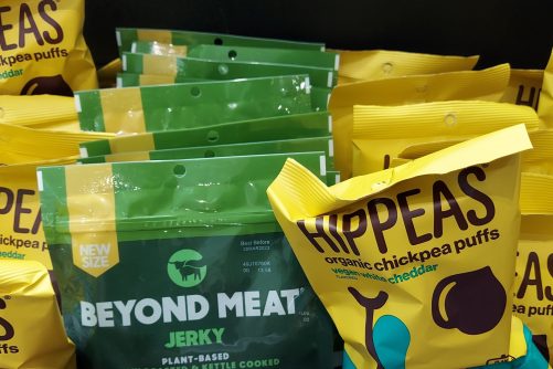 Beyond Meat Jerky and Hippeas