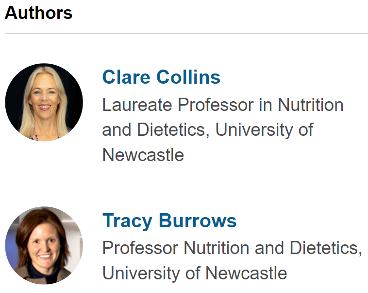 Authors Clare Collins and Tracy Burrows