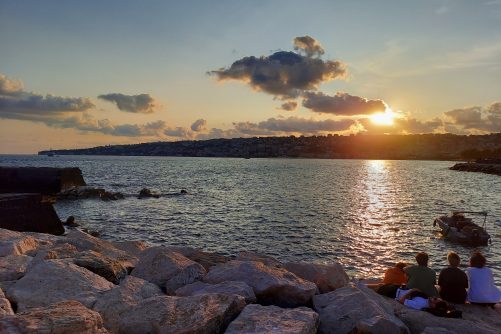 Naples Sun on the Horizon