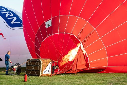 Inflating a Hot Air Balloon