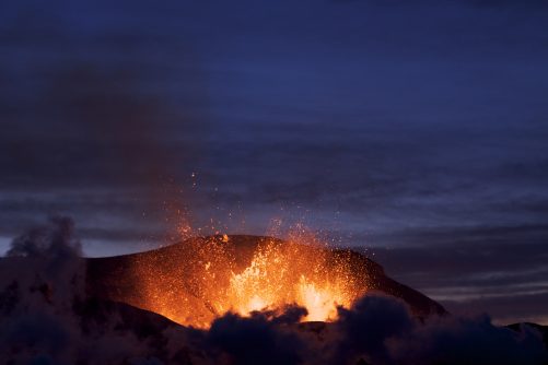 Active Volcano at Fimmvörðuháls in 2010