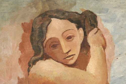 Woman Plaiting Her Hair