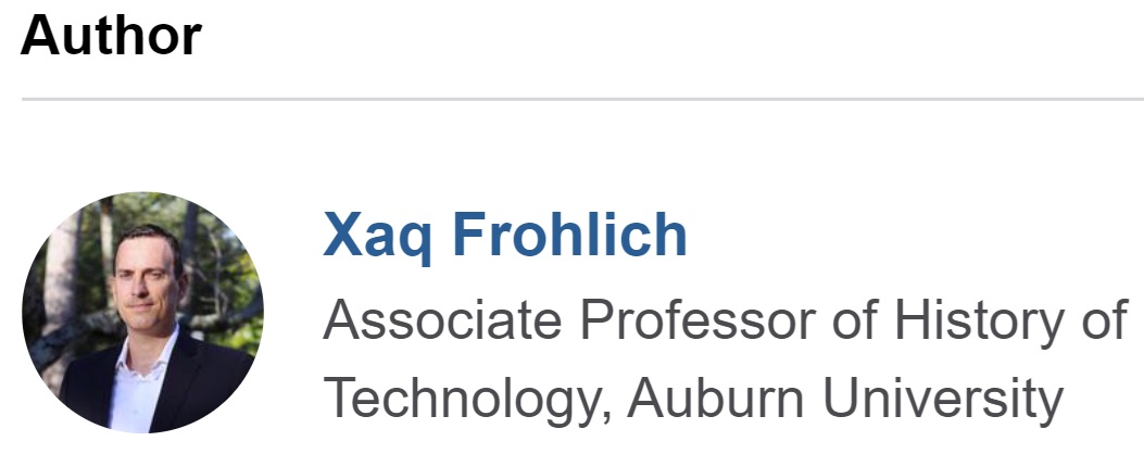 Xaq Frohlich, author