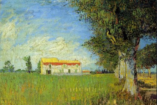 Farmhouse in a Wheat Field