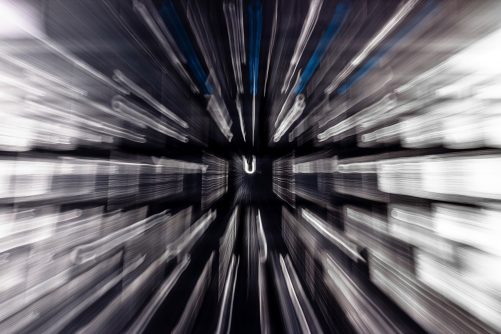 Camera Zoom Burst on a Computer Keyboard