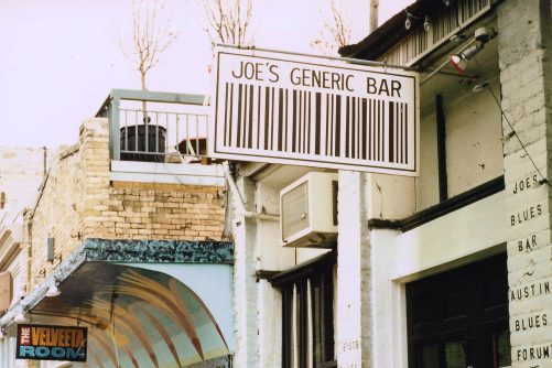 Joe’s Generic Bar, Austin, TX, photograph by Jmabel, licensed under CC BY-SA 3.0