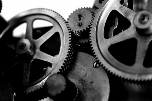 Gears, photograph by Thomas Claveirole, licensed under CC BY-SA 2.0