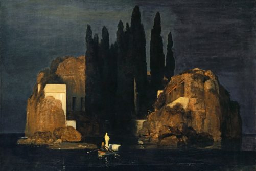 Isle of the Dead (Basel, 1880), painting by Arnold Böcklin / Wikipedia
