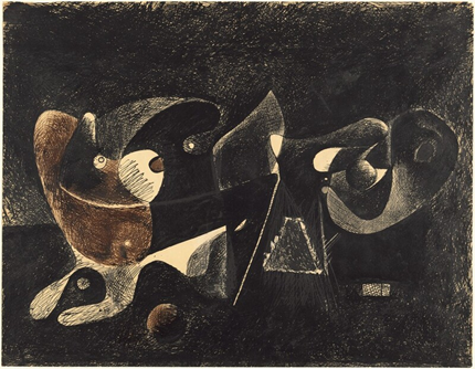 Nighttime, Enigma, and Nostalgia, painting by Arshile Gorky
