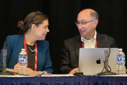 Ania Jastreboff and Lee Kaplan Chair at ADA Scientific Sessions, photograph by Ted Kyle