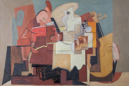 Le Lecteur (The Reader), painting by Louis Marcoussis