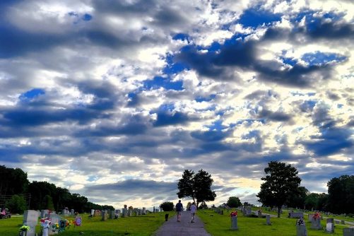 A Stroll Through the Graveyard, photograph by Ted Kyle