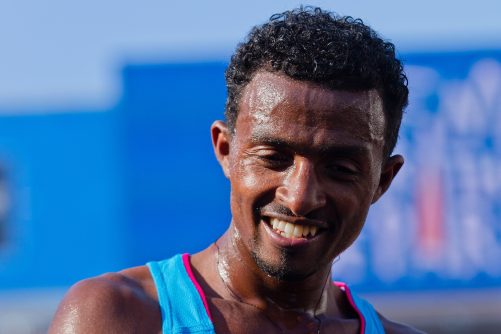 Azmeraw Bekele Molalign, Paris Half Marathon 2014, photograph by Pierre-Selim Huard