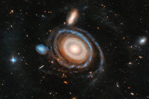 Bullseye Galaxy, LEDA 1313424, image from the Hubble Space Telescope
