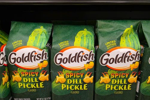 Goldfish Spicy Dill Pickle, photograph by Ted Kyle