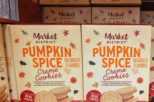 Naturally Flavored Pumpkin Spice Creme Cookies, photograph by Ted Kyle