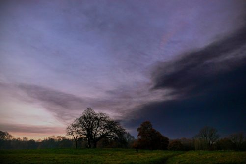 Toxic Smoke over Hampstead Heath from the Buncefield Fire, photograph by Justin Cormack
