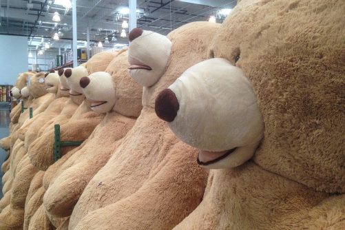 Ginormous Costco Teddy Bears, photograph by Bart Everson