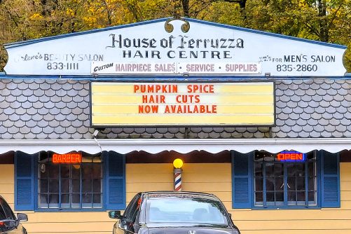 Pumpkin Spice Haircuts, photograph by Ted Kyle / ConscienHealth