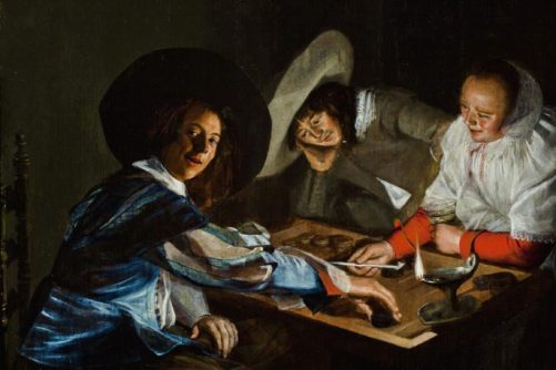 A Game of Tric Trac, painting by Judith Leyster